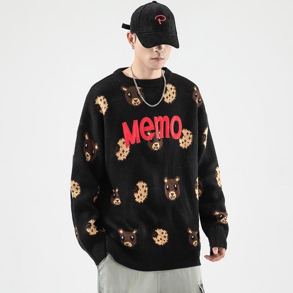 men's sweaters hip hop funny printed plus size men knitwear 2021 autumn o neck cartoon man casual korean pullovers clothes, White;black
men's sweaters hip hop funny printed plus size men knitwear 2021 autumn o neck cartoon man casual korean pullovers clothes, White;black