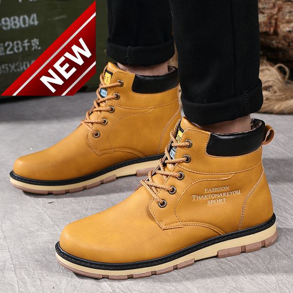 autumn and winter new men's leather large british short cotton shoes snow boots high top, Black
autumn and winter new men's leather large british short cotton shoes snow boots high top, Black