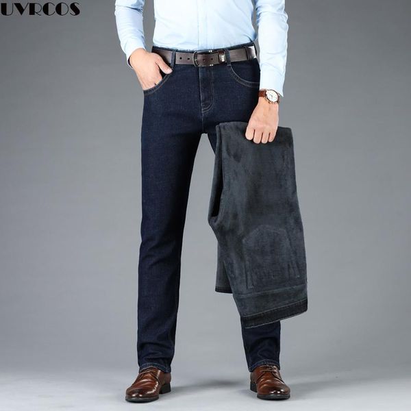 men's jeans 2021 winter warm slim fit business fashion thicken denim trousers fleece stretch brand pants black blue
men's jeans 2021 winter warm slim fit business fashion thicken denim trousers fleece stretch brand pants black blue