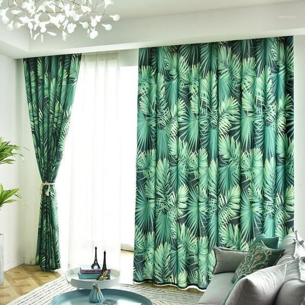 curtain & drapes american style curtains for living dining room bedroom ins wind green leaf printed curtaintulle european customization1
curtain & drapes american style curtains for living dining room bedroom ins wind green leaf printed curtaintulle european customization1