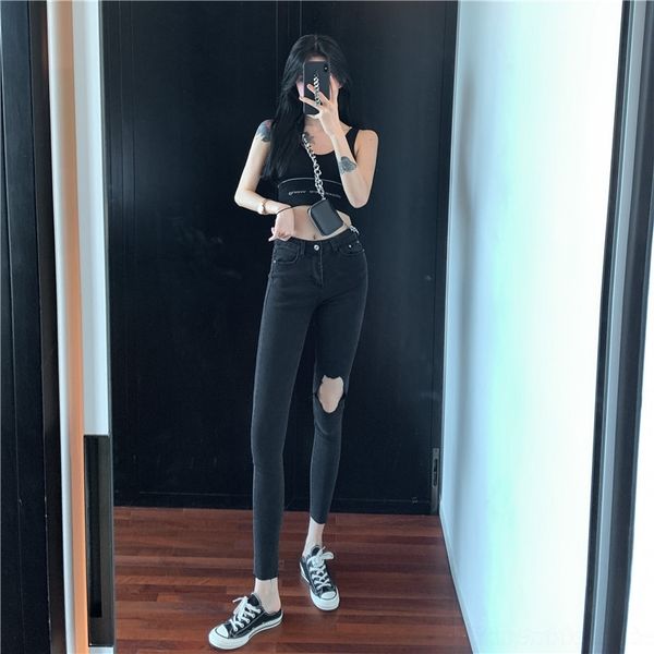 mqzhf heenjuna1521 autumn ripped jeans slim pq813 waist leggings black pants pantspants jeans tight set vest two-piece tight high, Gray
mqzhf heenjuna1521 autumn ripped jeans slim pq813 waist leggings black pants pantspants jeans tight set vest two-piece tight high, Gray