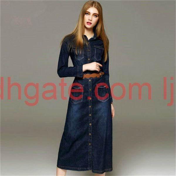 50pc autumn new fashion women denim dress casual loose long sleeved t shirt dresses plus size ing, Black;gray
50pc autumn new fashion women denim dress casual loose long sleeved t shirt dresses plus size ing, Black;gray