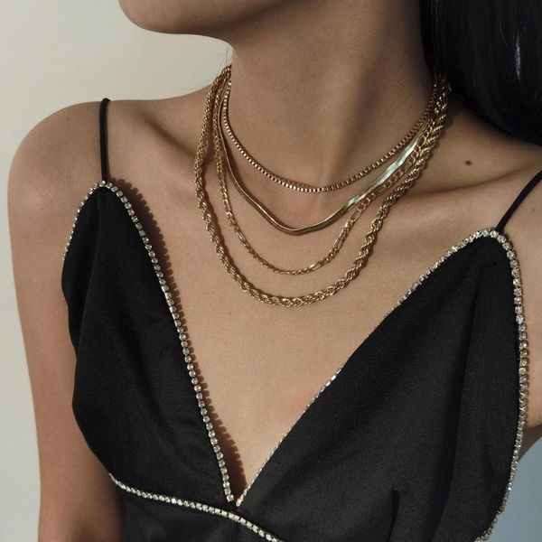 bohemian layered tassel choker necklace pendant for women gothic gold color snake twist chain necklace statement jewelry, Silver
bohemian layered tassel choker necklace pendant for women gothic gold color snake twist chain necklace statement jewelry, Silver