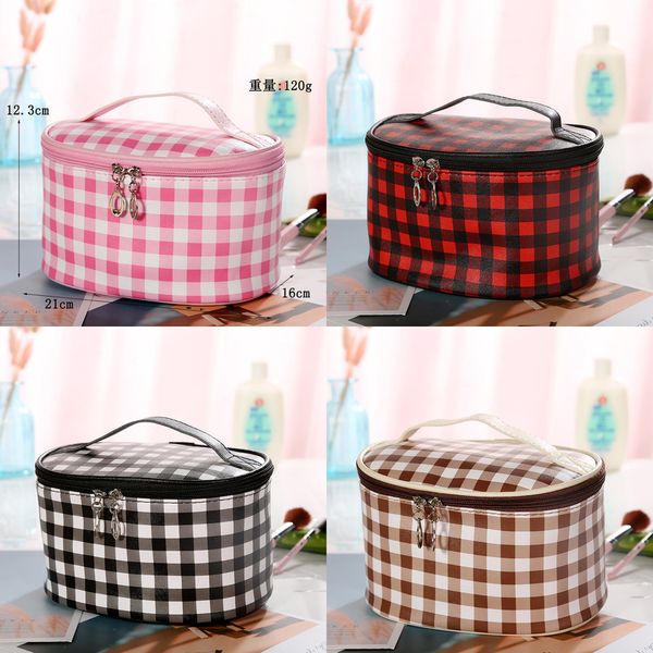 retro plaid travel large capacity lady makeup bag portable business trip multi-functional wash bag packing tote bag g12103, Black
retro plaid travel large capacity lady makeup bag portable business trip multi-functional wash bag packing tote bag g12103, Black