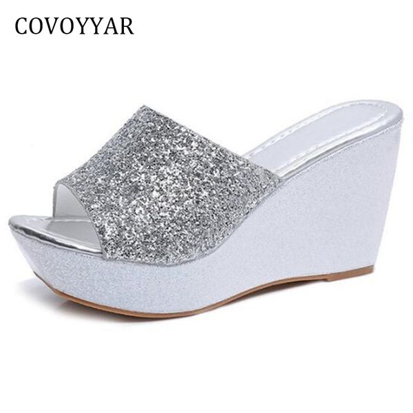 covoyyar bling wedge shoes women slippers fashion summer glitter women sandals platform ladies high heels wss920 y200405, Black
covoyyar bling wedge shoes women slippers fashion summer glitter women sandals platform ladies high heels wss920 y200405, Black