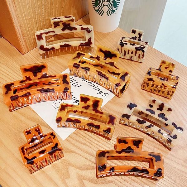 new women elegant print leopard acrylic hollow hair claws vintage sweet headband hair clips hairpins fashion hair accessories, Golden;silver
new women elegant print leopard acrylic hollow hair claws vintage sweet headband hair clips hairpins fashion hair accessories, Golden;silver