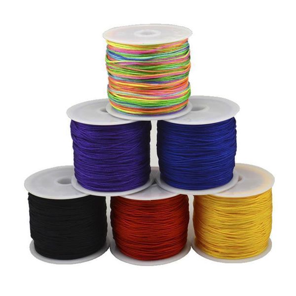 45m roll 0.8mm nylon kumihimo thread for jewerly making tassel material diy red cords findings handmade braided rope supplier h jllxgg
45m roll 0.8mm nylon kumihimo thread for jewerly making tassel material diy red cords findings handmade braided rope supplier h jllxgg