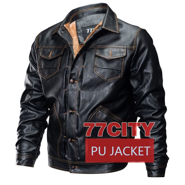 black pu leather bomber jackets men 2020 winter spring velvet thicken multi-pocket coat homme casual streetwear chaquetas hombre, Black;brown
black pu leather bomber jackets men 2020 winter spring velvet thicken multi-pocket coat homme casual streetwear chaquetas hombre, Black;brown