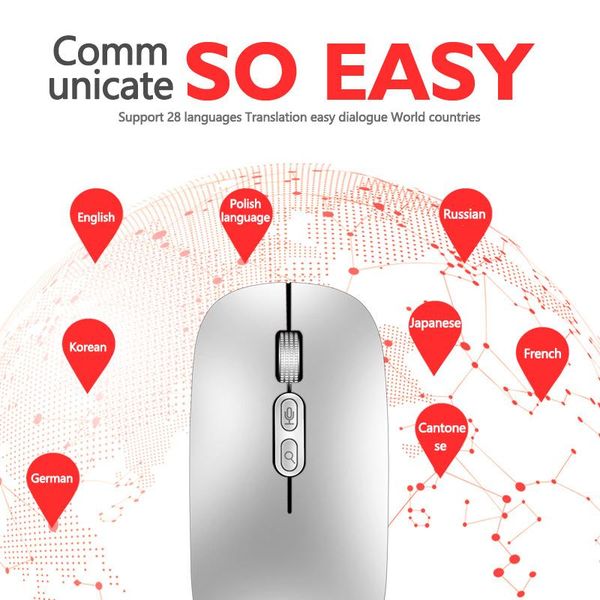 ai intelligence voice translation mouse to text multi-language translation ultra-thin wireless charging mouse computer mouses
ai intelligence voice translation mouse to text multi-language translation ultra-thin wireless charging mouse computer mouses