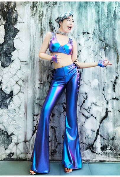 2021 New Sexy Women Dj Clubwear Perfomer Singer Burnt Bra Pants Cool Laser Suit Dance Stage Wear Clothes 1KLQ, Black
2021 New Sexy Women Dj Clubwear Perfomer Singer Burnt Bra Pants Cool Laser Suit Dance Stage Wear Clothes 1KLQ, Black