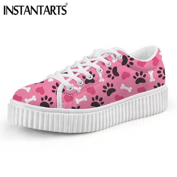 instantarts autumn/winter flats shoes women pattern platform sneakers casual lace up creepers for girls ladies zapatos mujer, Black 
instantarts autumn/winter flats shoes women pattern platform sneakers casual lace up creepers for girls ladies zapatos mujer, Black
