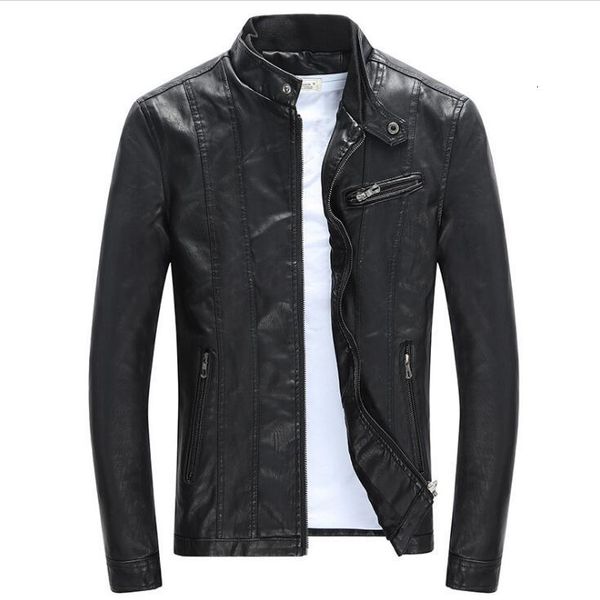 spring autumn mens pu leather jackets stand collar coats male motorcycle slim outerwear mens brand clothing, Black;brown
spring autumn mens pu leather jackets stand collar coats male motorcycle slim outerwear mens brand clothing, Black;brown