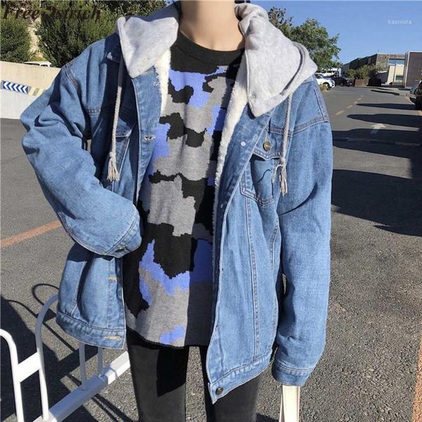 ostrich women denim with fur women autumn winter denim jacket warm upset jacket vintage long sleeve loose jeans coatoutwear1, Tan;black
ostrich women denim with fur women autumn winter denim jacket warm upset jacket vintage long sleeve loose jeans coatoutwear1, Tan;black