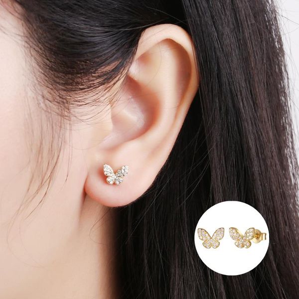 stud yizizai 100% 925 sterling silver cute zircon insect butterfly earrings trendy women romantic engagement wedding jewelry, Golden;silver
stud yizizai 100% 925 sterling silver cute zircon insect butterfly earrings trendy women romantic engagement wedding jewelry, Golden;silver