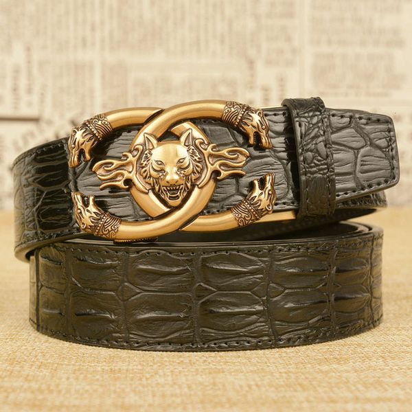 antique automatic buckle genuine crocodile alloy pants men's leather belt, Black;brown
antique automatic buckle genuine crocodile alloy pants men's leather belt, Black;brown