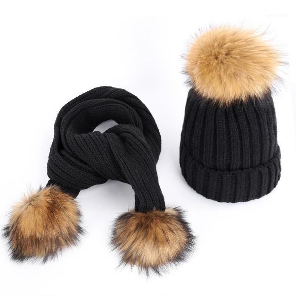 autumn and winter new girl knitted cotton caps warm and comfortable adjustable boy ski hats solid kid raccoon fur pom-poms bib1
autumn and winter new girl knitted cotton caps warm and comfortable adjustable boy ski hats solid kid raccoon fur pom-poms bib1