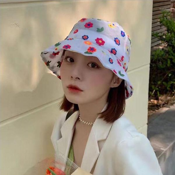 korean bucket hat summer sun hats women mesh flower fishermen transparent cap uv protect breathable beach seaside holiday1, Blue;gray
korean bucket hat summer sun hats women mesh flower fishermen transparent cap uv protect breathable beach seaside holiday1, Blue;gray