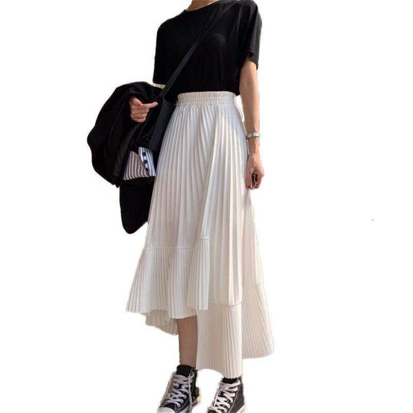 2019 new summer women casual solid irregular pleated long skirts female patchwork slim high waist chiffon maxi skirt m253, Black
2019 new summer women casual solid irregular pleated long skirts female patchwork slim high waist chiffon maxi skirt m253, Black