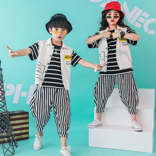 new children street dance set boys girls catwalk hip hop clothes jazz costumes performance personality stripes clothing may1055, Black;red
new children street dance set boys girls catwalk hip hop clothes jazz costumes performance personality stripes clothing may1055, Black;red