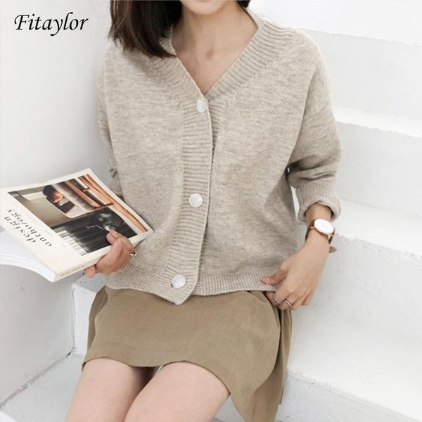 fitaylor new women spring sweater casual female v-neck knitted button cardigans single breasted long sleeve ladies knitwear 1, White
fitaylor new women spring sweater casual female v-neck knitted button cardigans single breasted long sleeve ladies knitwear 1, White