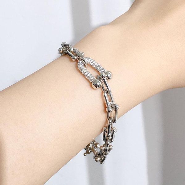 link, chain japan korea 2021 men women cuff bracelets couple accessories punk stainless steel luxury jewelry gift designer, Black
link, chain japan korea 2021 men women cuff bracelets couple accessories punk stainless steel luxury jewelry gift designer, Black