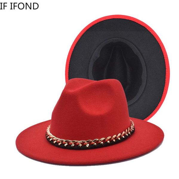 british style black red patchwork felt cap men women wool jazz fedora hats wide brim gentleman wedding hat, Blue;gray
british style black red patchwork felt cap men women wool jazz fedora hats wide brim gentleman wedding hat, Blue;gray