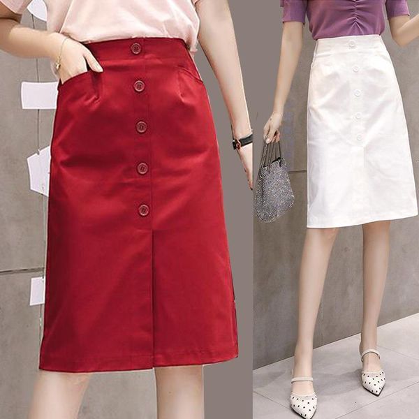 summer spring ladies womens red black white beige button fly high waist cotton skirt fall female woman placket casual skirts
summer spring ladies womens red black white beige button fly high waist cotton skirt fall female woman placket casual skirts