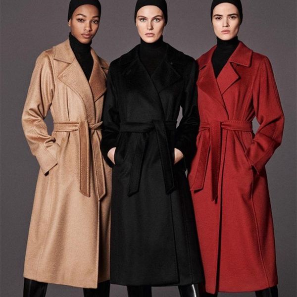 women's wool & blends 2021 autumn and winter fashion water ripple coat pure camel woolen, Black
women's wool & blends 2021 autumn and winter fashion water ripple coat pure camel woolen, Black