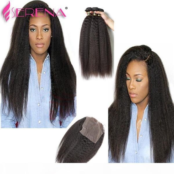 7a virgin brazilain kinky straight hair with closure afro kinky straight human hair bundles with closure coarse yaki virgin hair, Black;brown
7a virgin brazilain kinky straight hair with closure afro kinky straight human hair bundles with closure coarse yaki virgin hair, Black;brown