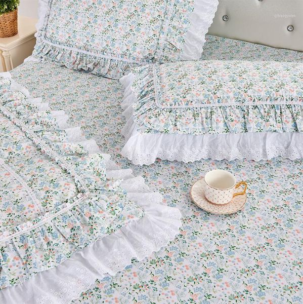 green blue pastoral ruffle lace bed sets,twin full king cotton single double bedclothes bedspreads pillow case duvet cover1
green blue pastoral ruffle lace bed sets,twin full king cotton single double bedclothes bedspreads pillow case duvet cover1