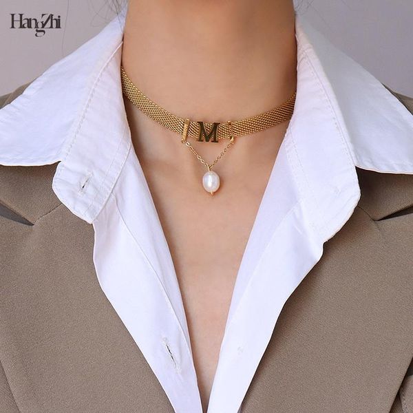 Titanium Steel Necklace Collar European and American Style Letter M Tassel Chain Delicate Pearl for Women Hangzhi Trend 2021, Golden;silver
Titanium Steel Necklace Collar European and American Style Letter M Tassel Chain Delicate Pearl for Women Hangzhi Trend 2021, Golden;silver