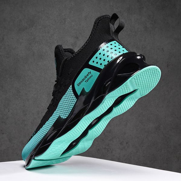 men breathable flying knit sneakers lightweight mesh casual shoes outdoor lace-up running shoes zapatillas hombre, Black
men breathable flying knit sneakers lightweight mesh casual shoes outdoor lace-up running shoes zapatillas hombre, Black