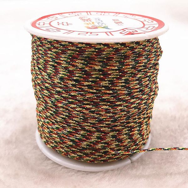 100 м рулона 0,8 мм mulitcolor золотой нейлоновый шнур резьба китайский узел macrame shod браслет плетеная струна diy кисточек бисером
100 м рулона 0,8 мм mulitcolor золотой нейлоновый шнур резьба китайский узел macrame shod браслет плетеная струна diy кисточек бисером