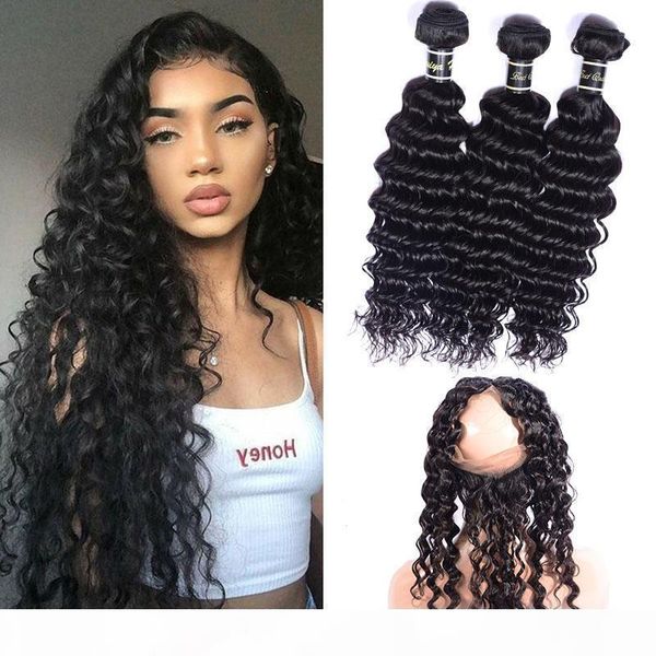 brazilian virgin hair extensions deep wave 3 bundles with 360 lace frontal with baby hair pre plucked human hair 360 frontal with bundles, Black;brown
brazilian virgin hair extensions deep wave 3 bundles with 360 lace frontal with baby hair pre plucked human hair 360 frontal with bundles, Black;brown
