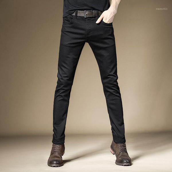 men's jeans men stretch solid black slim fit denim spring and summer casual pants korean style trousers cowboys1, Blue
men's jeans men stretch solid black slim fit denim spring and summer casual pants korean style trousers cowboys1, Blue