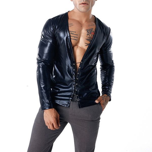 fashion mens long sleeve t shirt shiny silky leather t-shirts summer new casual stylish slim fit style tee
fashion mens long sleeve t shirt shiny silky leather t-shirts summer new casual stylish slim fit style tee