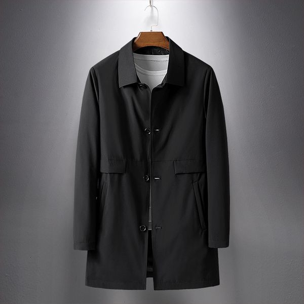 windbreaker medium length british style business casual dad's korean spring and autumn handsome cape coat men's, Tan;black
windbreaker medium length british style business casual dad's korean spring and autumn handsome cape coat men's, Tan;black