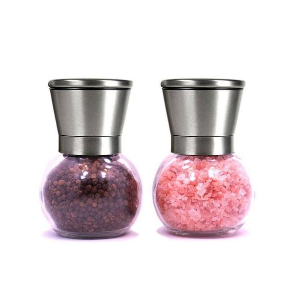 stainless steel salt and pepper grinder set glass round body mill ceramic rotor practical kitchen tool za5360 nrbc9
stainless steel salt and pepper grinder set glass round body mill ceramic rotor practical kitchen tool za5360 nrbc9
