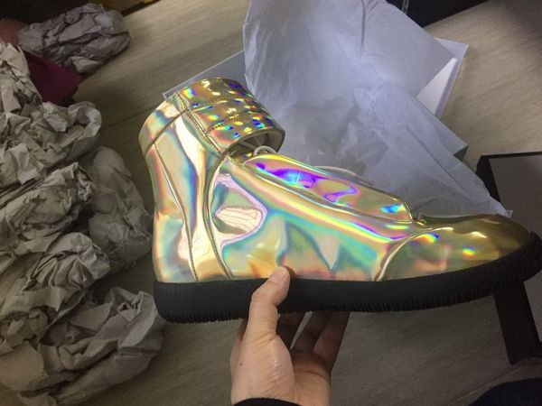 men motorcycle boots designer sneakers kanye west high patent genuine leather casual flat shoes men sneakers sport boots 38-46 with box, Black
men motorcycle boots designer sneakers kanye west high patent genuine leather casual flat shoes men sneakers sport boots 38-46 with box, Black