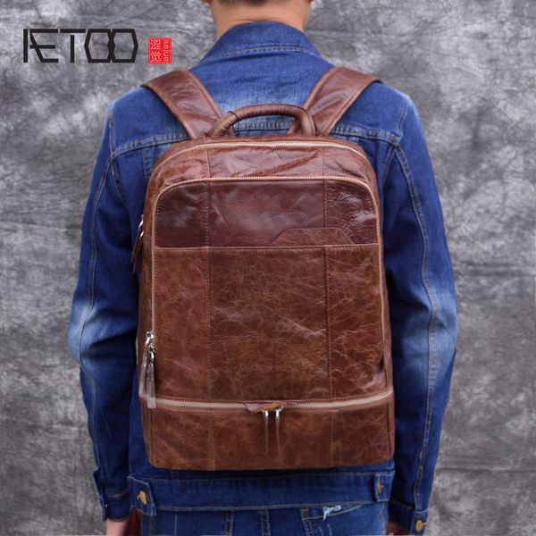 hbp aetoo oil wax leather backpack leather men's bag layer leather backpack casual retro travel bag computer bag vintage
hbp aetoo oil wax leather backpack leather men's bag layer leather backpack casual retro travel bag computer bag vintage