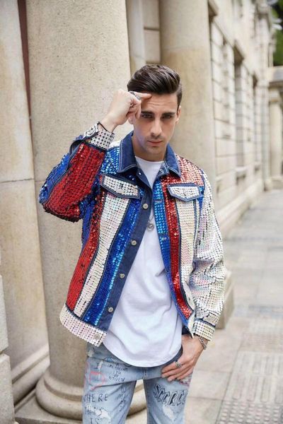 men's jackets cowboy sequined beading jean hip chaqueta vaquera veste en short tuxedo jacket stage performance kurtka jeans, Black;brown
men's jackets cowboy sequined beading jean hip chaqueta vaquera veste en short tuxedo jacket stage performance kurtka jeans, Black;brown