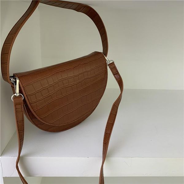 shoulder bags women crossbody bag fashion crocodile semicircle saddle pu leather for female handbags
shoulder bags women crossbody bag fashion crocodile semicircle saddle pu leather for female handbags