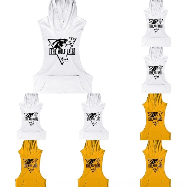 2ol7k fitness cotton sleeveless hooded fitness printed triangle sweaterwolf cotton clothing pocket men's head sleeveless hooded sweater, Black
2ol7k fitness cotton sleeveless hooded fitness printed triangle sweaterwolf cotton clothing pocket men's head sleeveless hooded sweater, Black
