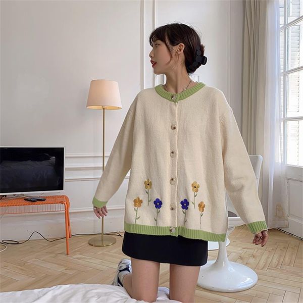 women's knits & tees casual loose flower cardigan lazy sweater female korean harajuku sweaters japanese ulzzang vintage clothing for wo, White
women's knits & tees casual loose flower cardigan lazy sweater female korean harajuku sweaters japanese ulzzang vintage clothing for wo, White