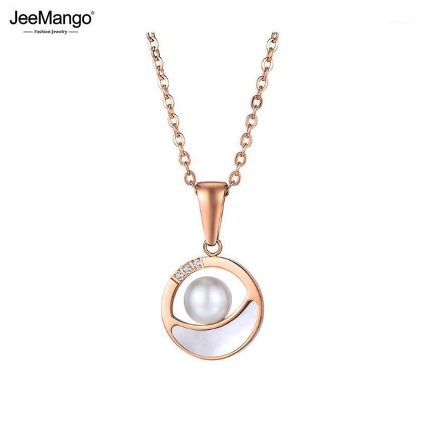 jeemango trendy stainless steel white pearl pendant necklace rose gold cz crystal charm choker necklace for women girls jogx16661, Silver
jeemango trendy stainless steel white pearl pendant necklace rose gold cz crystal charm choker necklace for women girls jogx16661, Silver