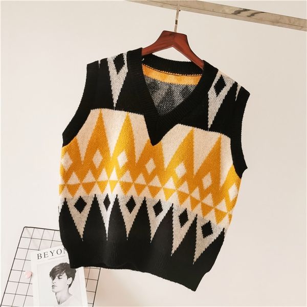 fashion hit color v-neck knitted sweater vest women loose striped sleeveless simple commuter sweater vest female spring autumn 201202, White;black
fashion hit color v-neck knitted sweater vest women loose striped sleeveless simple commuter sweater vest female spring autumn 201202, White;black