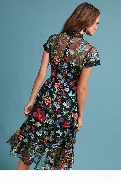 flower embroidery lace runway dress women dresses 2019 summer party dress robe de soiree longue short sleeve casual party long dresses, Black;gray
flower embroidery lace runway dress women dresses 2019 summer party dress robe de soiree longue short sleeve casual party long dresses, Black;gray