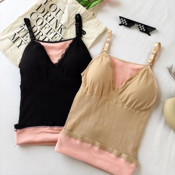 winter thick warm camis womens v neck stretchy padded solid camis girls tanks with pads for female ss6075, White
winter thick warm camis womens v neck stretchy padded solid camis girls tanks with pads for female ss6075, White