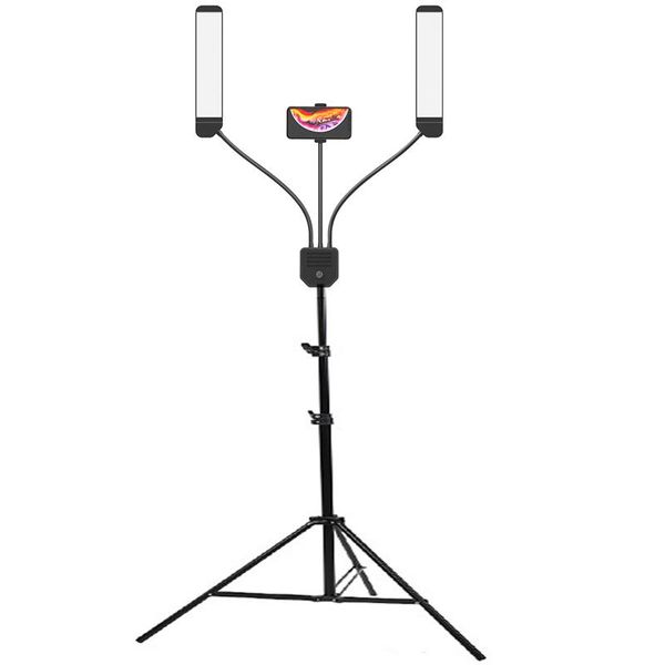 p studio double arms fill led ring light with 200cm tripod long twin led strips add stand 3300k-5500k 288pcs for phone
p studio double arms fill led ring light with 200cm tripod long twin led strips add stand 3300k-5500k 288pcs for phone