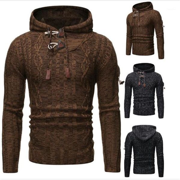 2020 autumn winter fashion pullovers european version men's twist hooded sweater vintage casual kniting sweater1, White;black
2020 autumn winter fashion pullovers european version men's twist hooded sweater vintage casual kniting sweater1, White;black